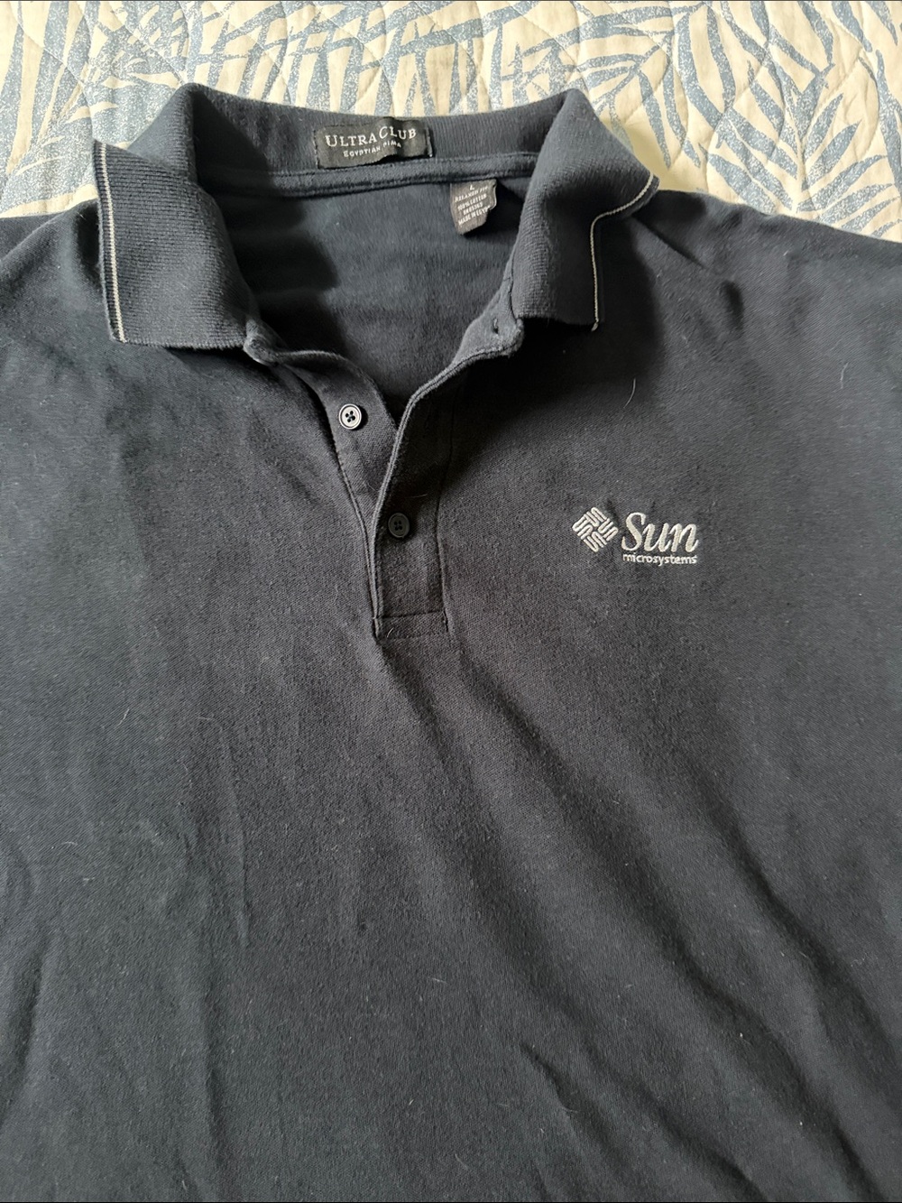 Men's Black Polo Shirt #Sun Microsystems